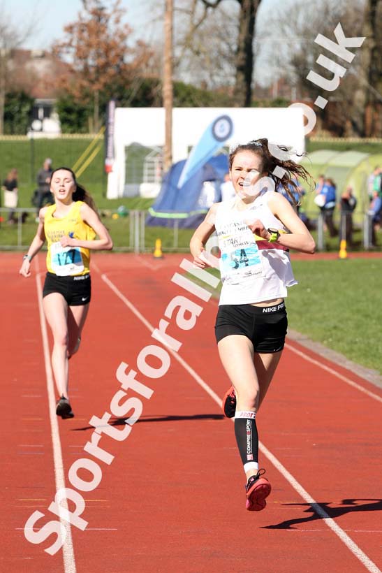 Womens Under-17s 5k Road Race, Stanley Park, Blackpool. Photo: David T. Hewitson/Sports for All Pics
